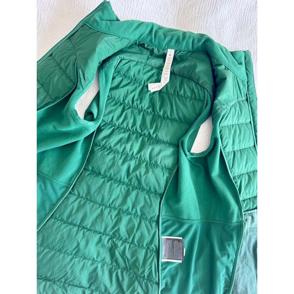 Lululemon Quilted Vest Women’s 8 Green Down For It All Everglade Athleisure - Picture 16 of 16